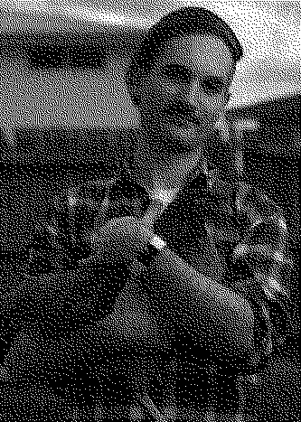 Dithered picture of Ben Abraham