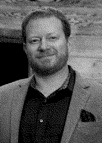Dithered picture of Eric Price