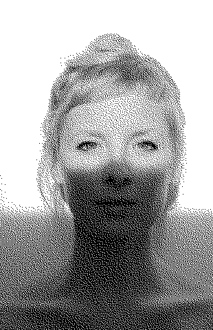 Dithered picture of Amélie Lebleu